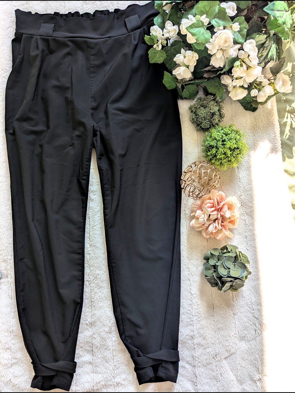 NEW High Rise Paperbag Waist Tapered Pants